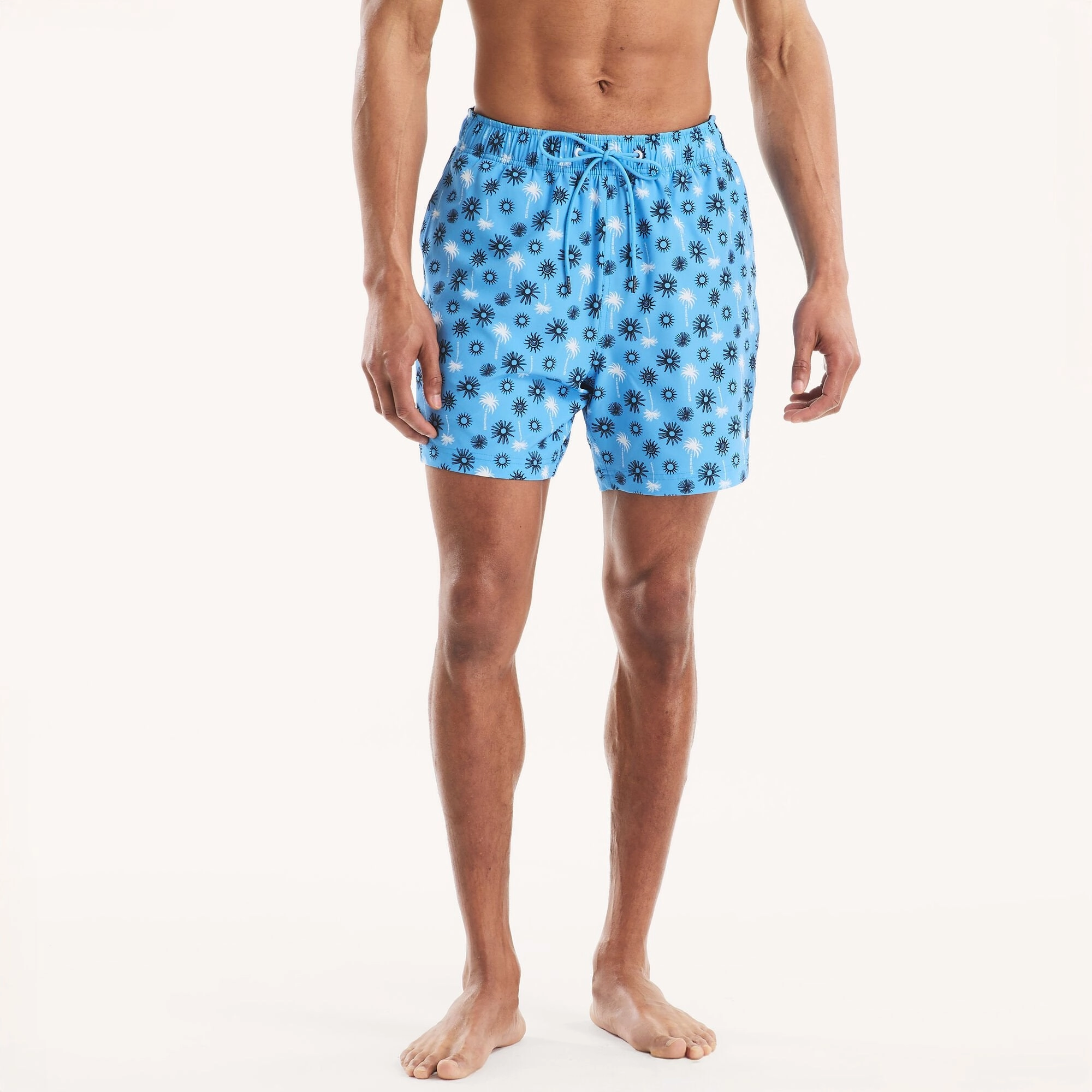Nautica Mens 6" Printed Quick-Dry Swim