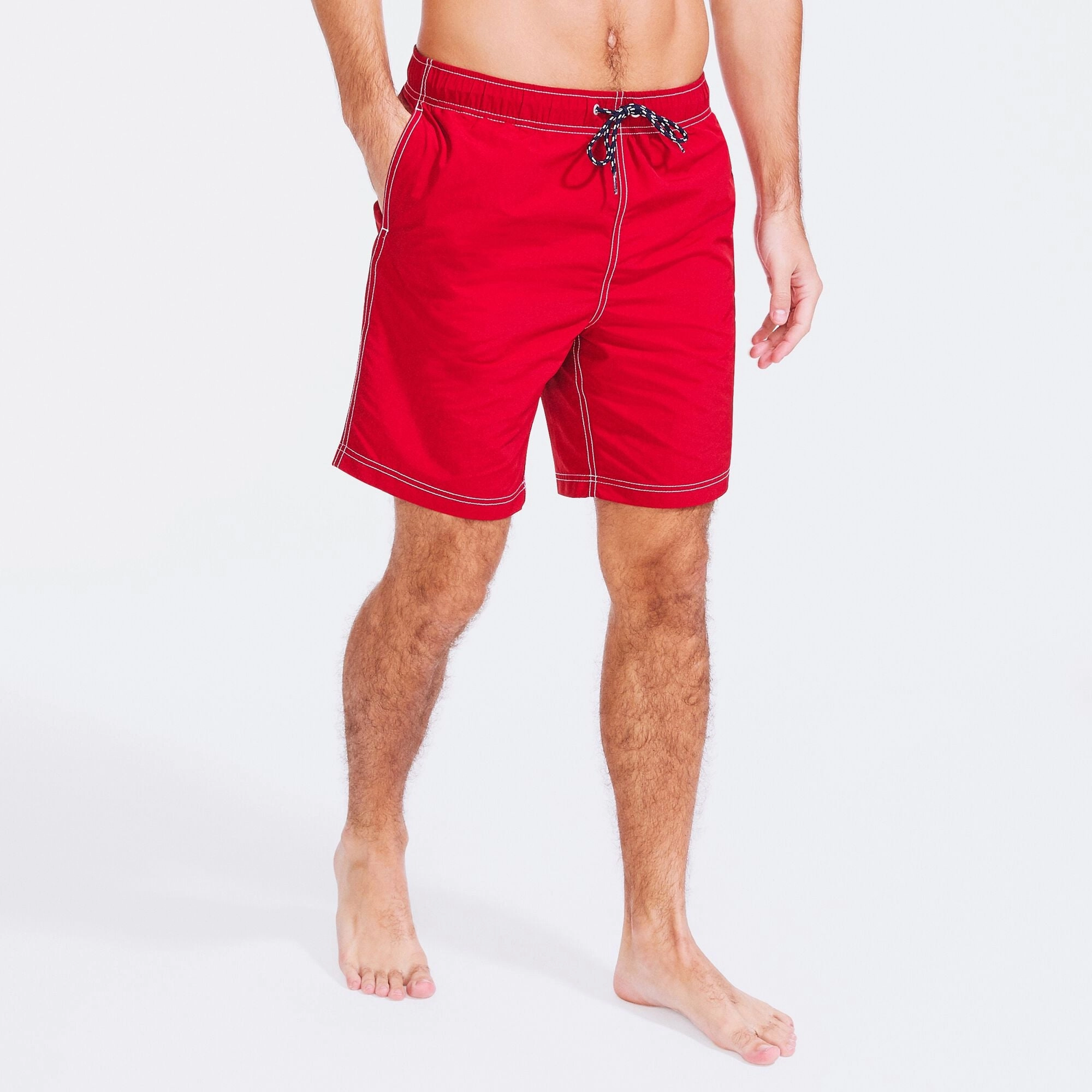 Nautica Mens Big & Tall Anchor Full-Elastic Swim Trunks