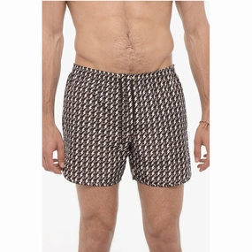 Neil Barrett All Over Thunderbolt Printed Swim Men's Shorts