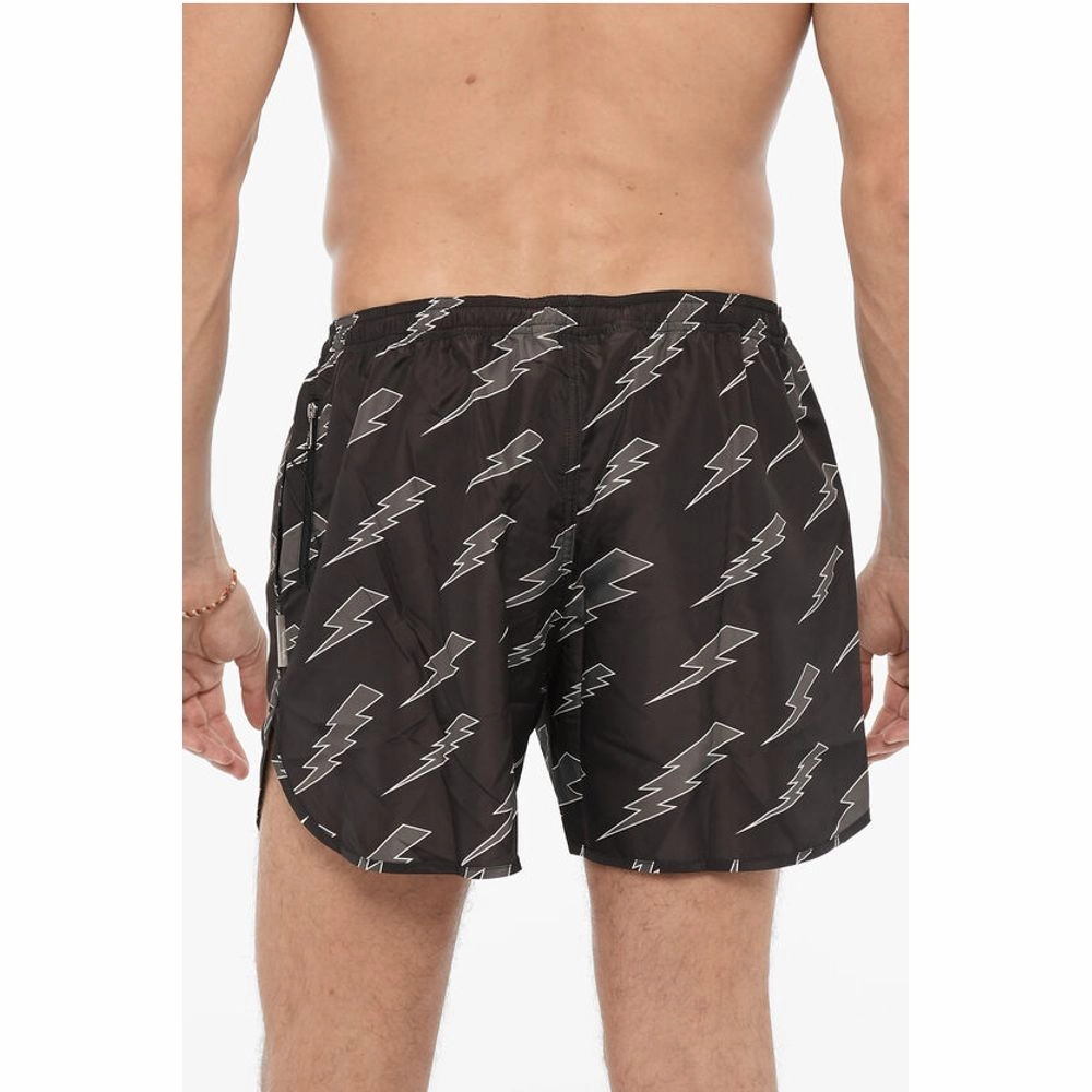 Neil Barrett All Over Thunderbolt Printed Swim Men's Shorts