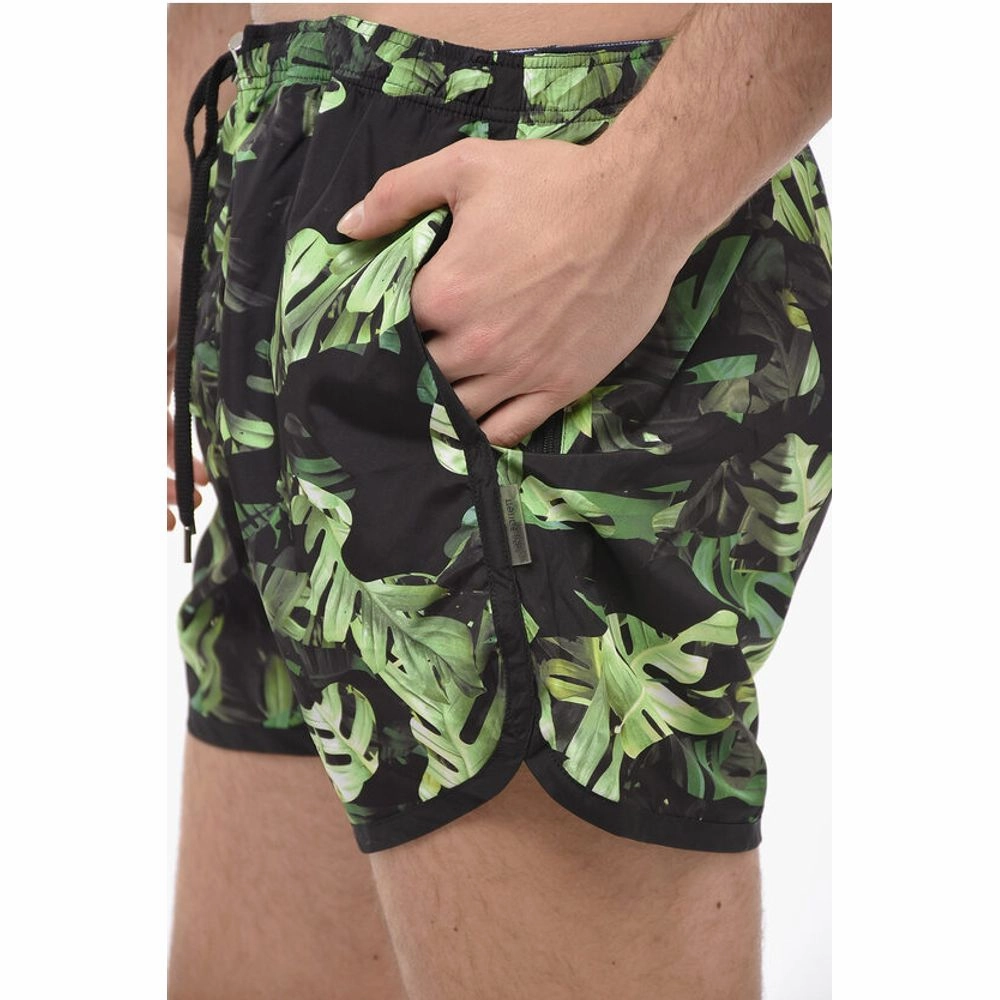 Neil Barrett Plant-Motif Swim Men's Shorts