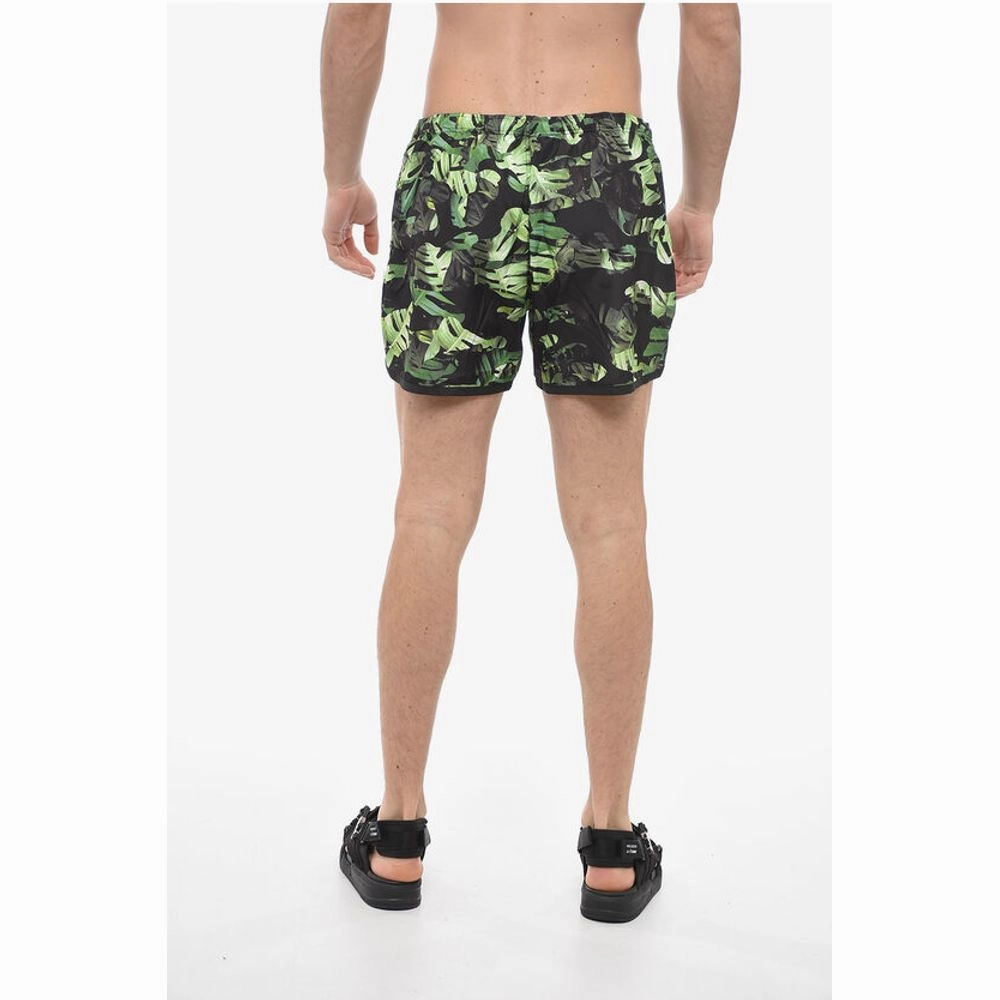 Neil Barrett Plant-Motif Swim Men's Shorts