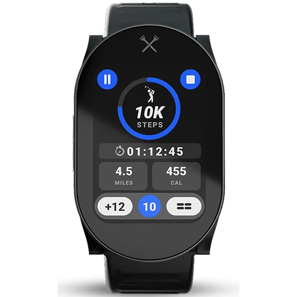 Blue Tees Playmaker  GPS Watch - Black, Custom golf clubs