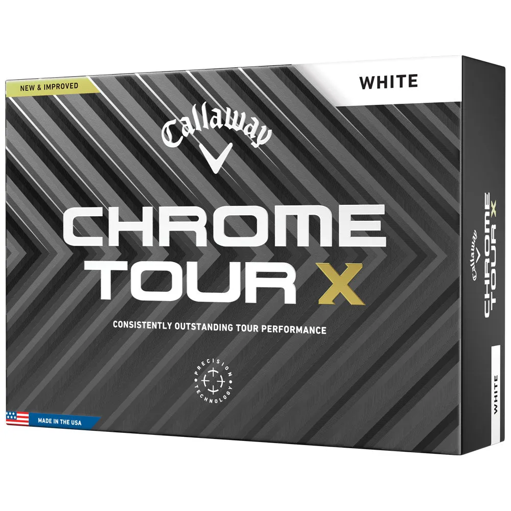 Callaway Chrome Tour X Golf Balls - White - 12 Pack, Golf GPS watch