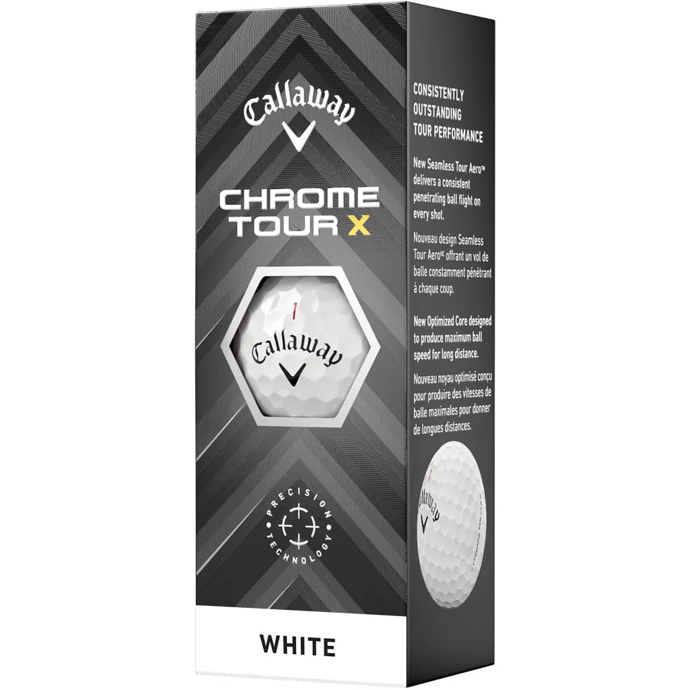 Callaway Chrome Tour X Golf Balls - White - 12 Pack, Golf accessories for women, Golf shaft flex chart