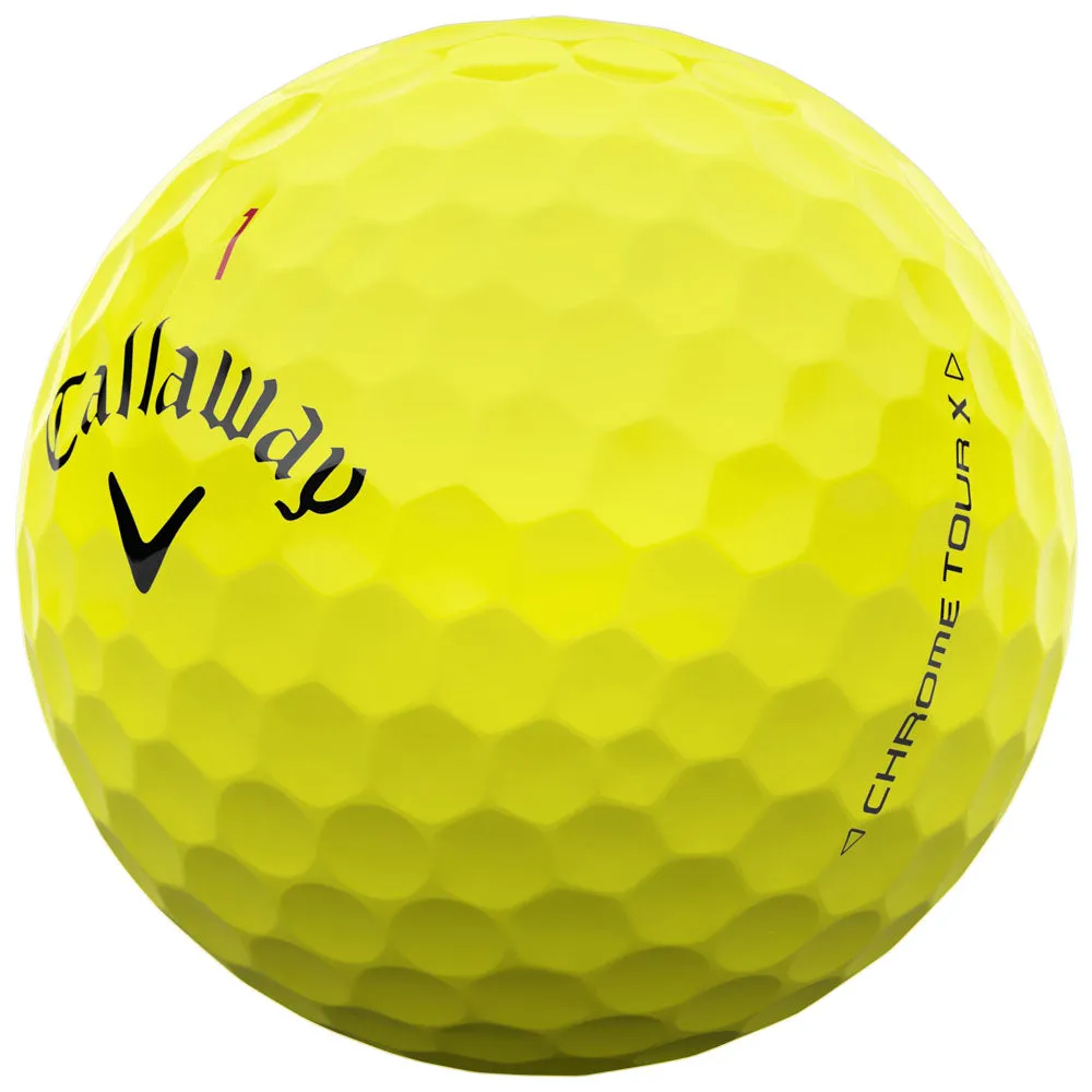 Callaway Chrome Tour X Golf Balls - Yellow - 3 Sleeve, Custom golf clubs