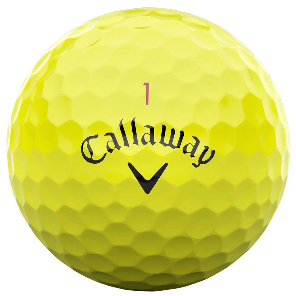 Callaway Chrome Tour X Golf Balls - Yellow - 3 Sleeve, Compression golf socks, MOI golf club technology