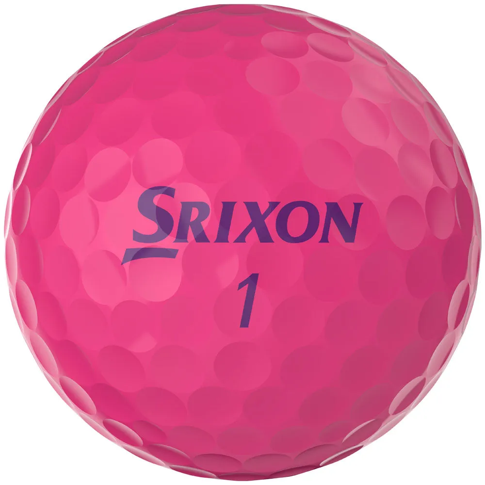 Srixon Soft Feel Ladies Golf Balls - Pink - 12 Pack, Cheap golf equipment, High visibility golf balls