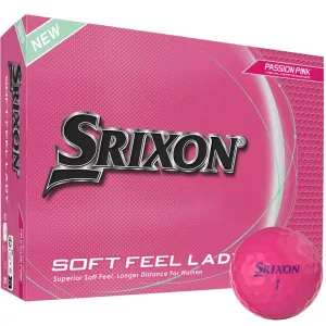New & Noteworthy Srixon Soft Feel Ladies Golf Balls - Pink - 12 Pack You Deserve This, Yellow golf balls, SPF 50 golf shirts, Golf stand bag
