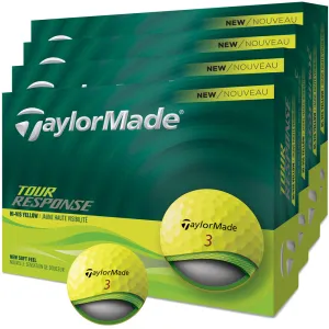 New & Noteworthy TaylorMade Tour Response Balls - 4 for 3 - Yellow Instant Classic, Golf gear for seniors