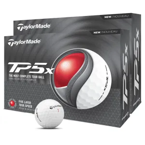 New & Noteworthy TaylorMade TP5x Golf Balls - White - Double Dozen Trending Now, Cadet size golf gloves, Lightweight golf bag, Golf GPS watch
