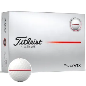New & Noteworthy Titleist Pro V1x AIM Performance Alignment Golf Balls - Red - 12 Pack Loved by Thousands, Golf meme gifts, Golf cart accessories, TaylorMade golf clubs