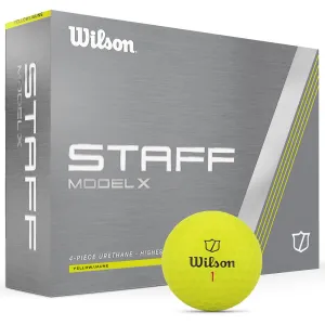 New & Noteworthy Wilson Staff Model X Golf Balls - Yellow - 12 Pack Refined for You, Golf club cleaner, Vegan golf shoes