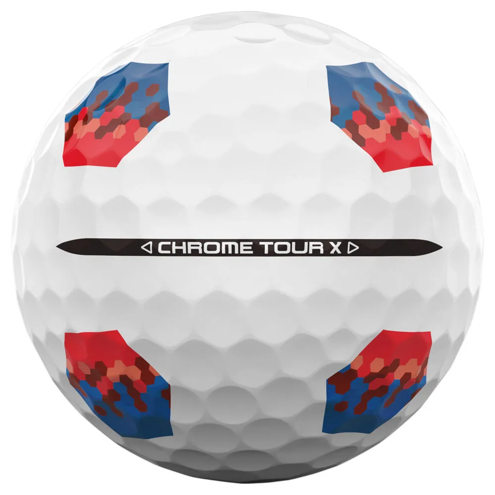 Callaway Chrome Tour X TruTrack Golf Balls - White - 12 Pack, Recycled golf accessories