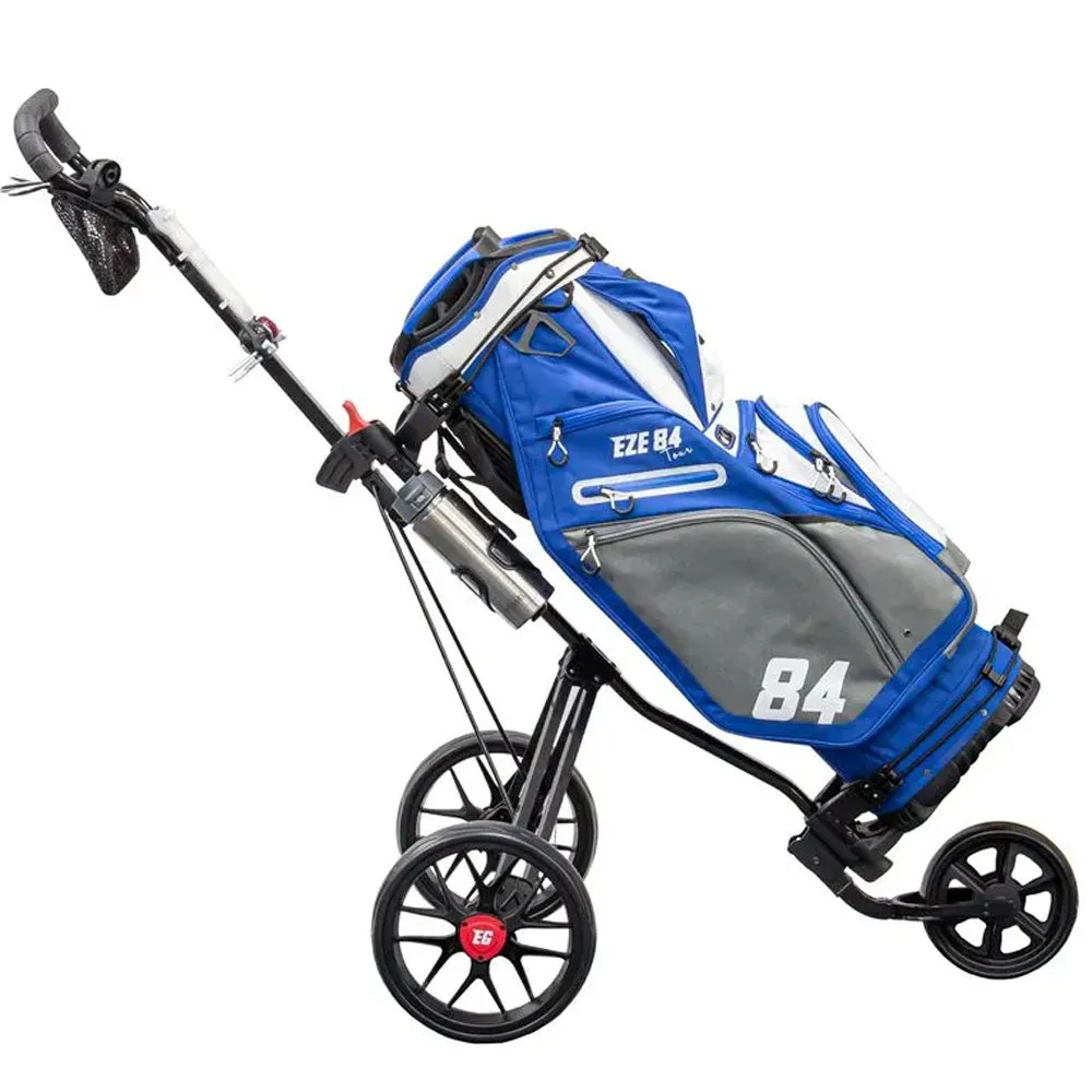 EzeGlide 84 Tour Cart Bag - White/Blue, Waterproof golf shoes