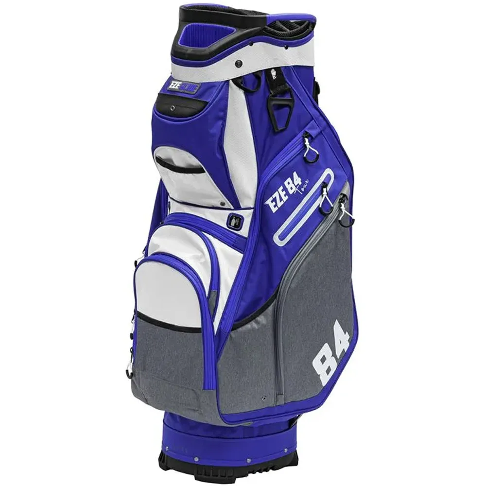 New Arrival EzeGlide 84 Tour Cart Bag - White/Blue Back in Stock, Golf shoe travel bag, Women's golf skirts, Golf bag rain cover