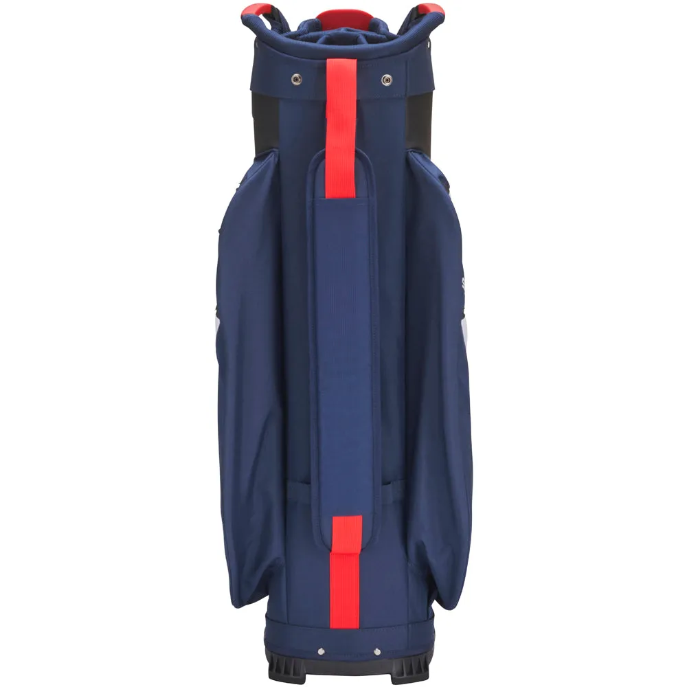 Mizuno BR-D4 Cart Bag - Navy/Red, Golf grip tape, Portable golf net, Backyard golf setup