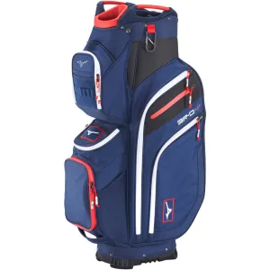 New Arrival Mizuno BR-D4 Cart Bag - Navy/Red Just Dropped, Golf tournament prizes, Cadet size golf gloves