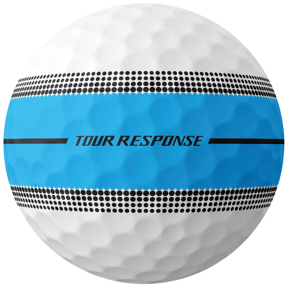 TaylorMade Tour Response Stripe Balls - 4 for 3 - Neon Blue, Callaway golf set