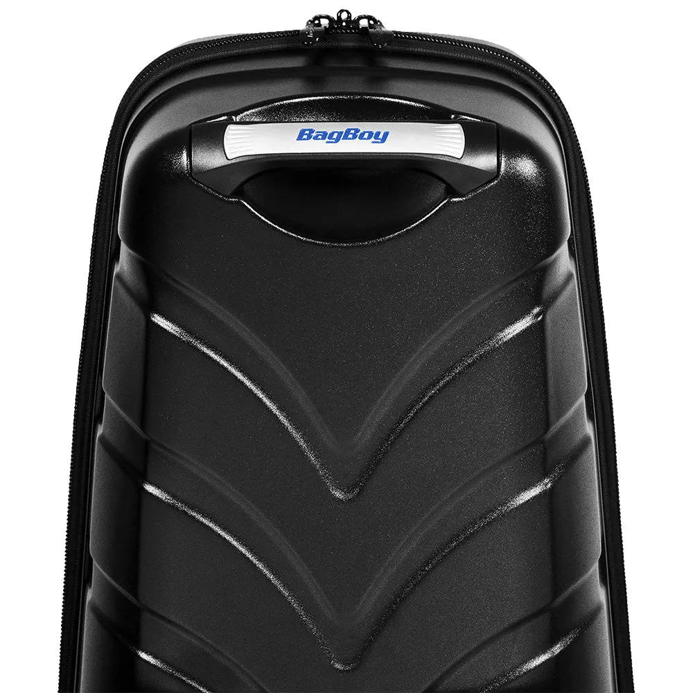 Bag Boy T-10 Hard Top Wheeled Travel Cover - Black/Charcoal, Golf practice balls