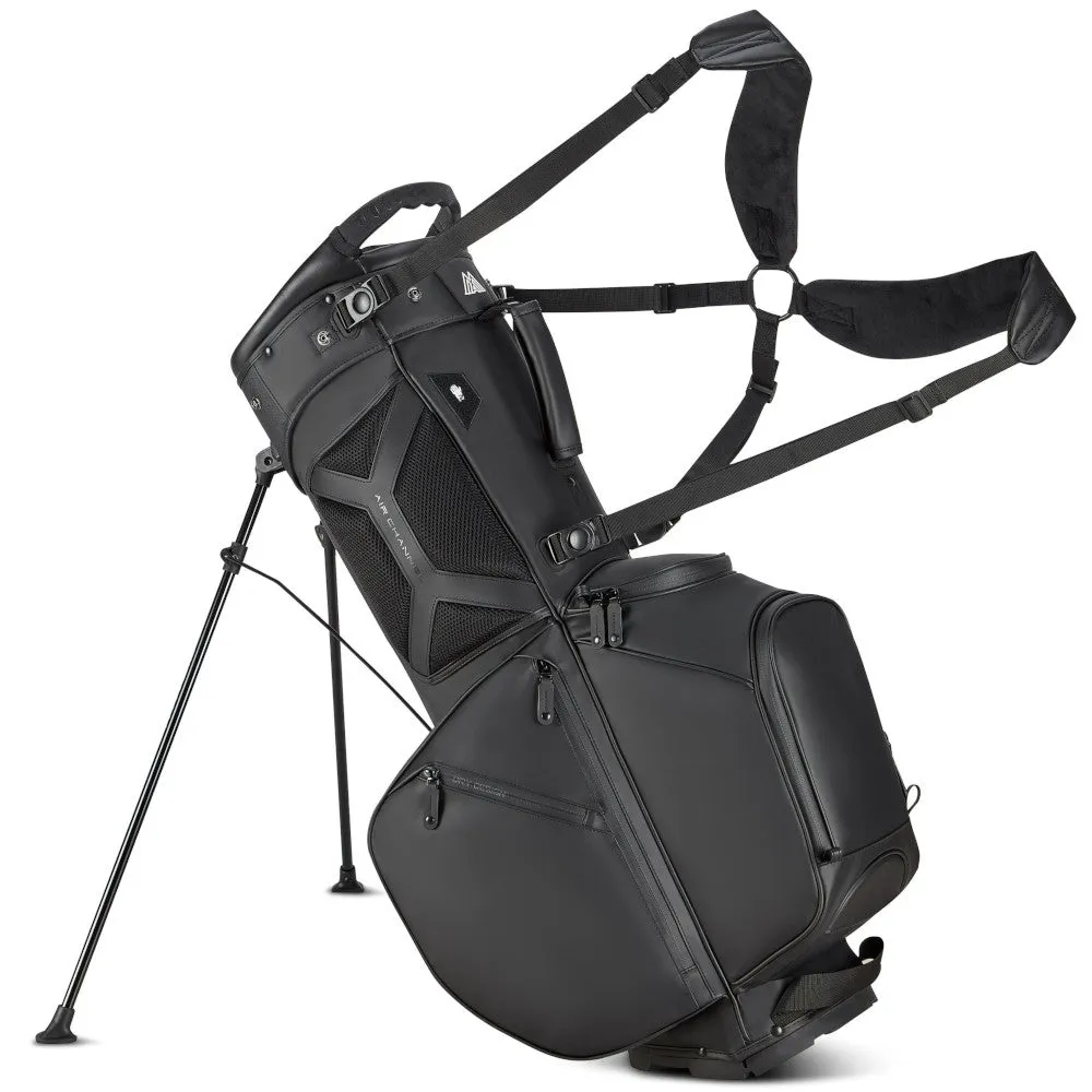 Big Max Dri Lite Hybrid Prime Stand Bag - Black, Golf cart cup holder, Portable golf net, Golf mat for home