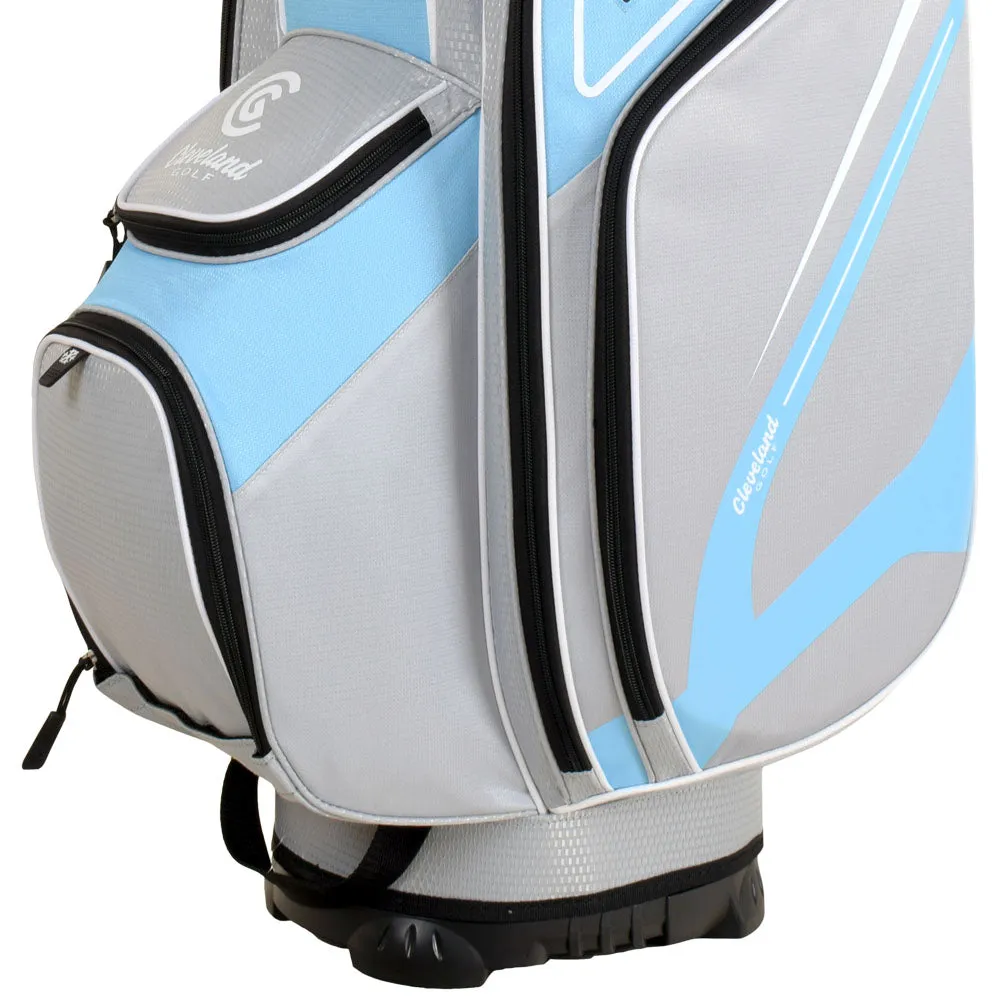Cleveland Golf Friday 3 Cart Bag - Blue/Grey, Golf push cart, Golf balls for distance, Best golf irons