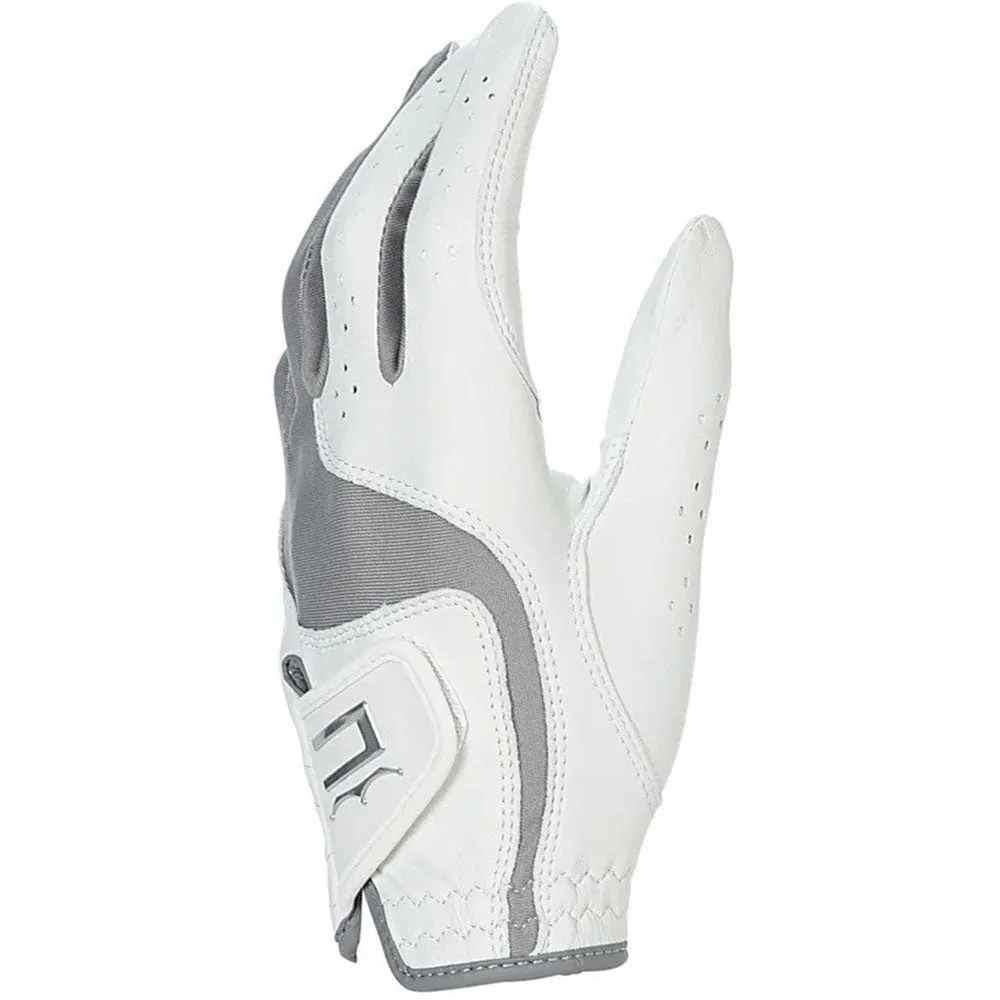 Cobra Ladies Pur Tech Cabretta Leather Golf Glove - White/Silver, Golf club head covers, MOI golf club technology