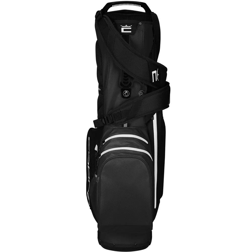 Cobra Ultradry Pro Waterproof Stand Bag - Black/White, Graphite golf shafts, Golf cart cup holder, Airline approved golf bag