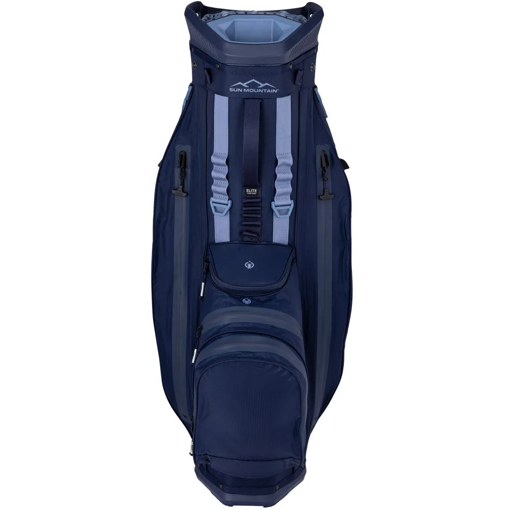 Sun Mountain H2NO ELITE Waterproof Cart Bag - Navy/Trident, USGA approved golf balls