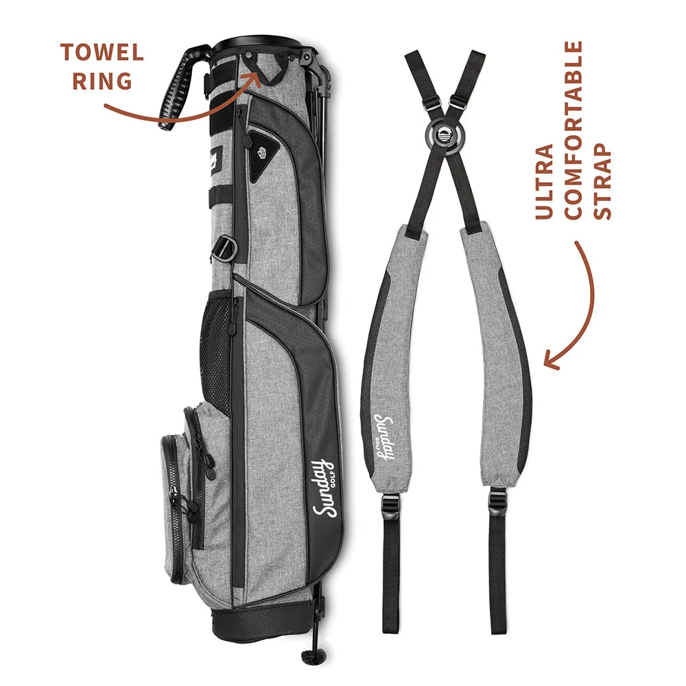 Sunday Golf Loma XL Pencil Stand Bag - Heather Grey, FootJoy golf shoes, Vegan golf shoes