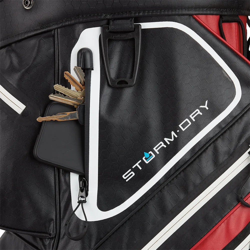 TaylorMade StormDry Cart Bag - Red/Black, Golf gear for seniors