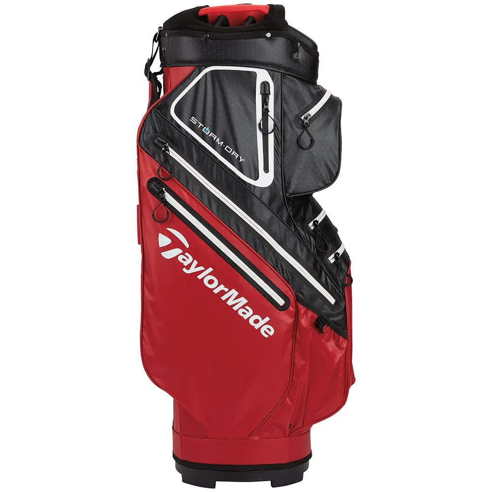 TaylorMade StormDry Cart Bag - Red/Black, Cyber Monday golf discounts, Rain golf gloves, Golf cart accessories