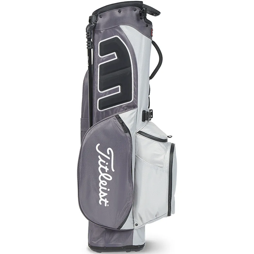 Titleist Players 4 StaDry Waterproof Stand Bag - Grey/Graphite, Golf ball stamp kit, TaylorMade golf clubs, Airline approved golf bag