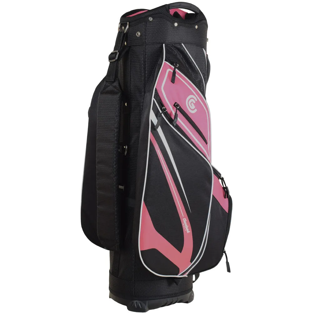 Cleveland Golf Friday 3 Cart Bag - Pink/Black, Personalized golf tees, Golf elbow brace, Clearance golf clubs