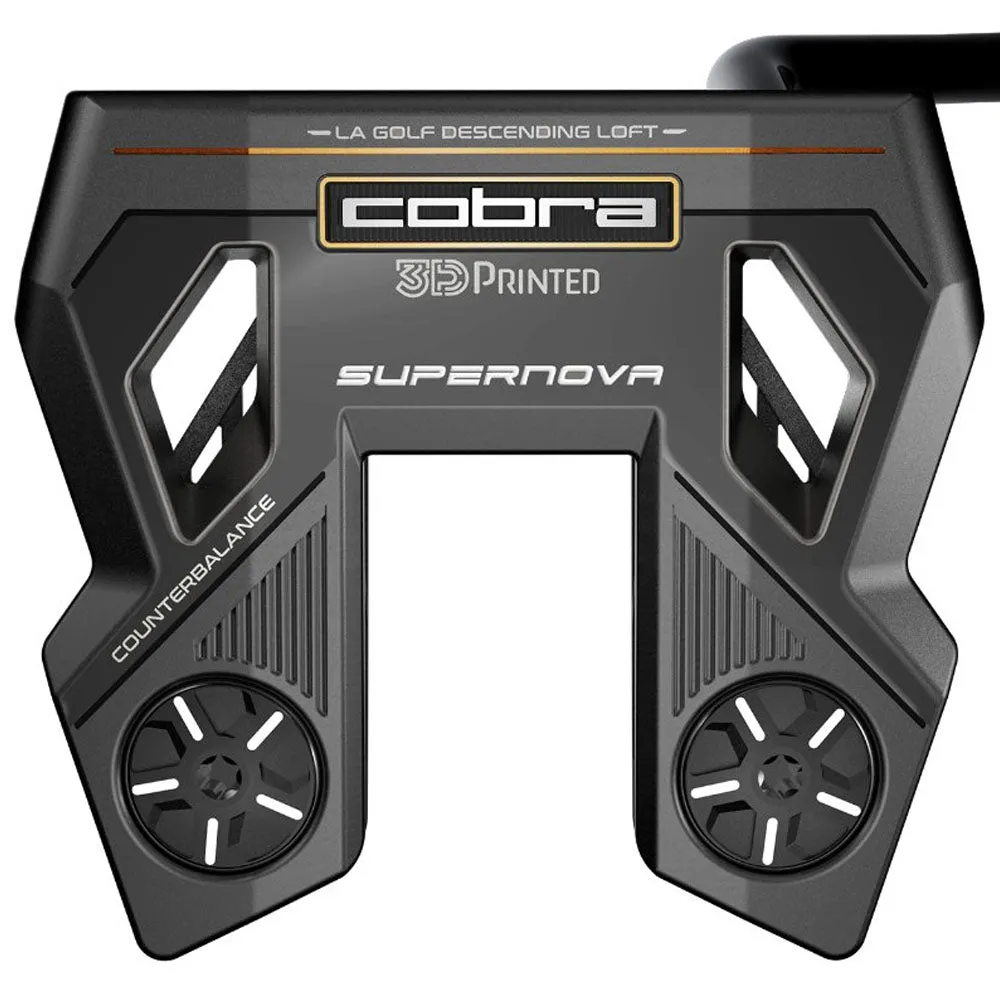 Cobra 3D Printed Putter - Supernova Counter Balanced Black, Left-handed golf clubs