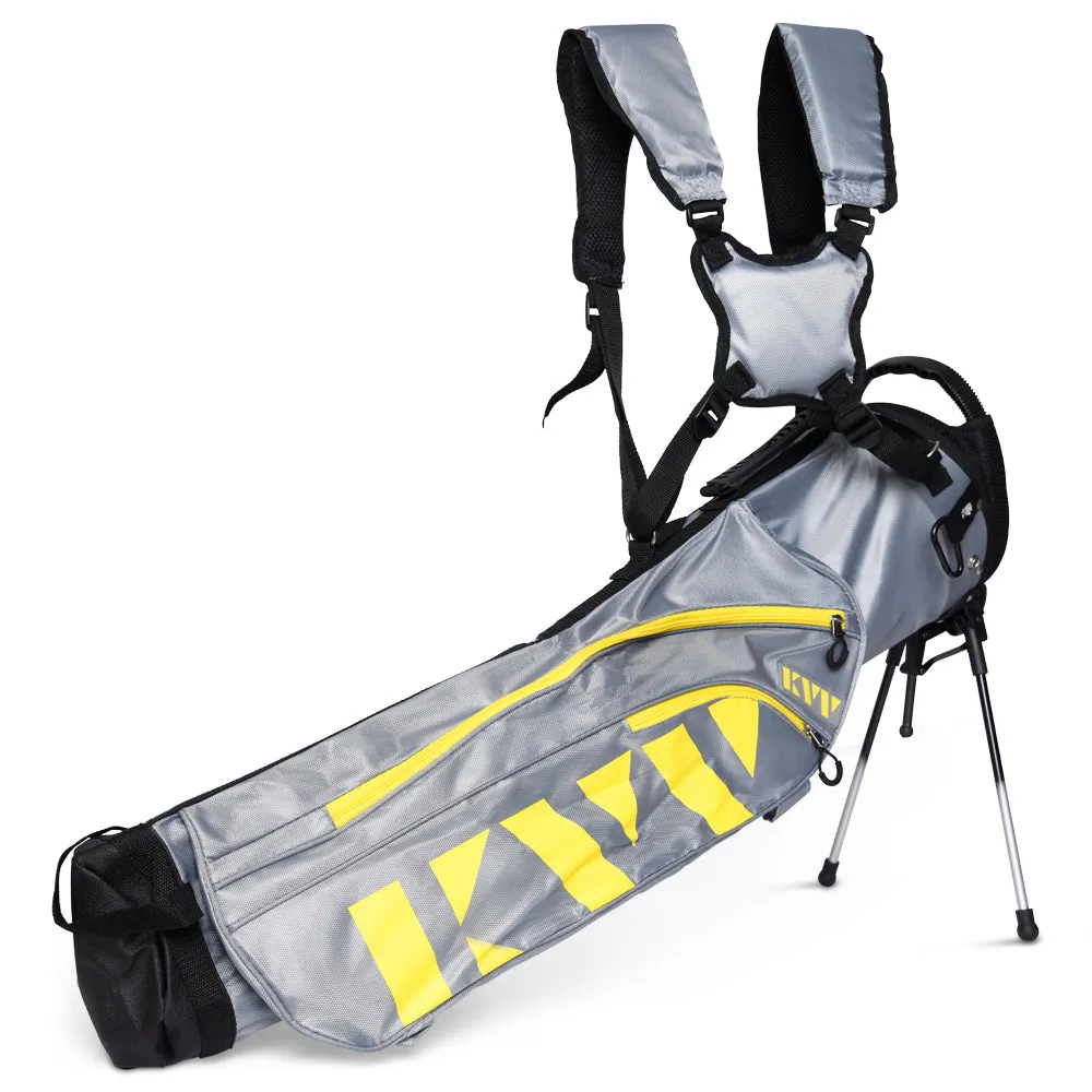 KVV Sunday Carry Bag - Grey/Yellow, Golf stretching straps, Best golf irons