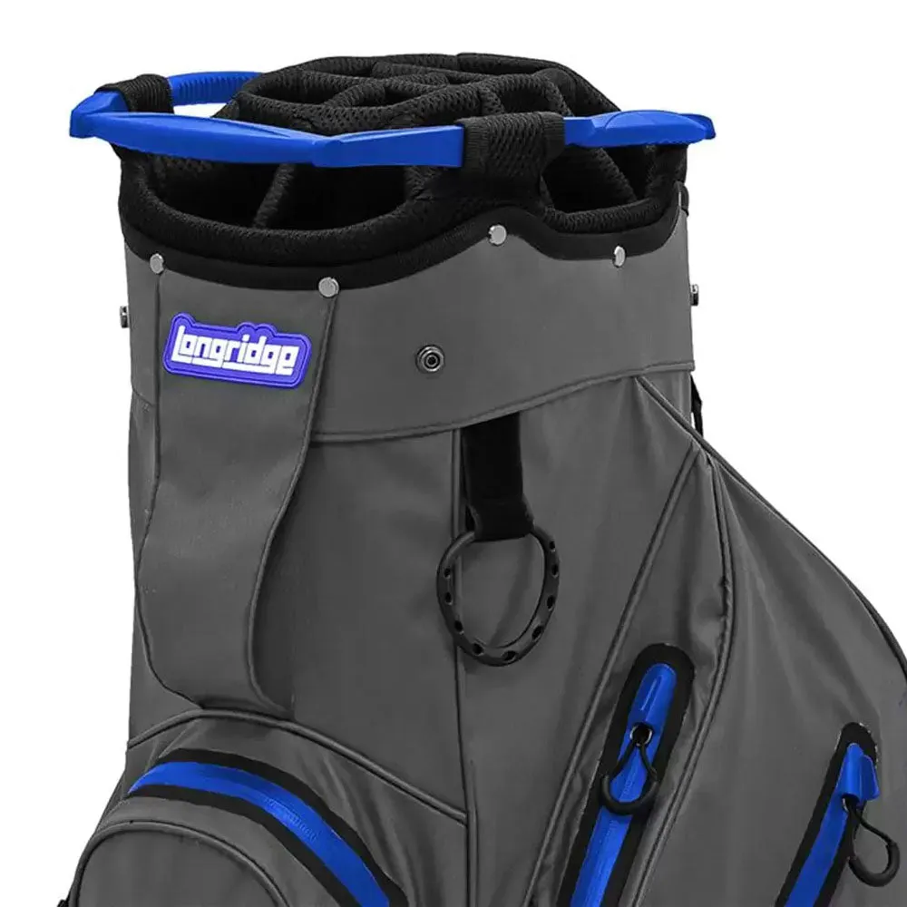 Longridge Elements Waterproof Cart Bag - Grey/Royal Blue, FootJoy golf shoes, Spikeless golf shoes, Golf hitting mat