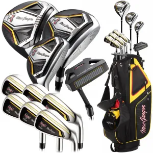 Newly Launched MacGregor V-Foil Speed 11-Piece Stand Bag Package Set - Steel Smart Pick, Golf posture corrector, Personalized golf balls, Golf gear for seniors