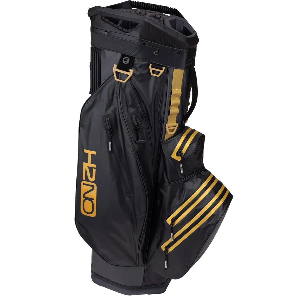 Sun Mountain H2NO Lite Waterproof Cart Bag - Steel/Black/Gold, Golf practice balls