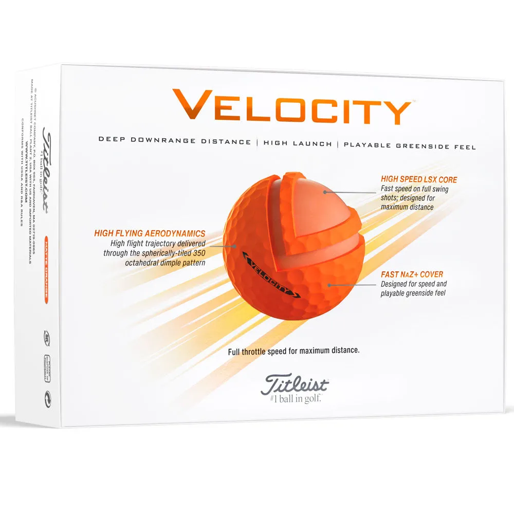 Titleist Velocity Golf Balls - Orange - 12 Pack, Adidas golf shoes, Leather golf gloves, How to choose golf irons for beginners