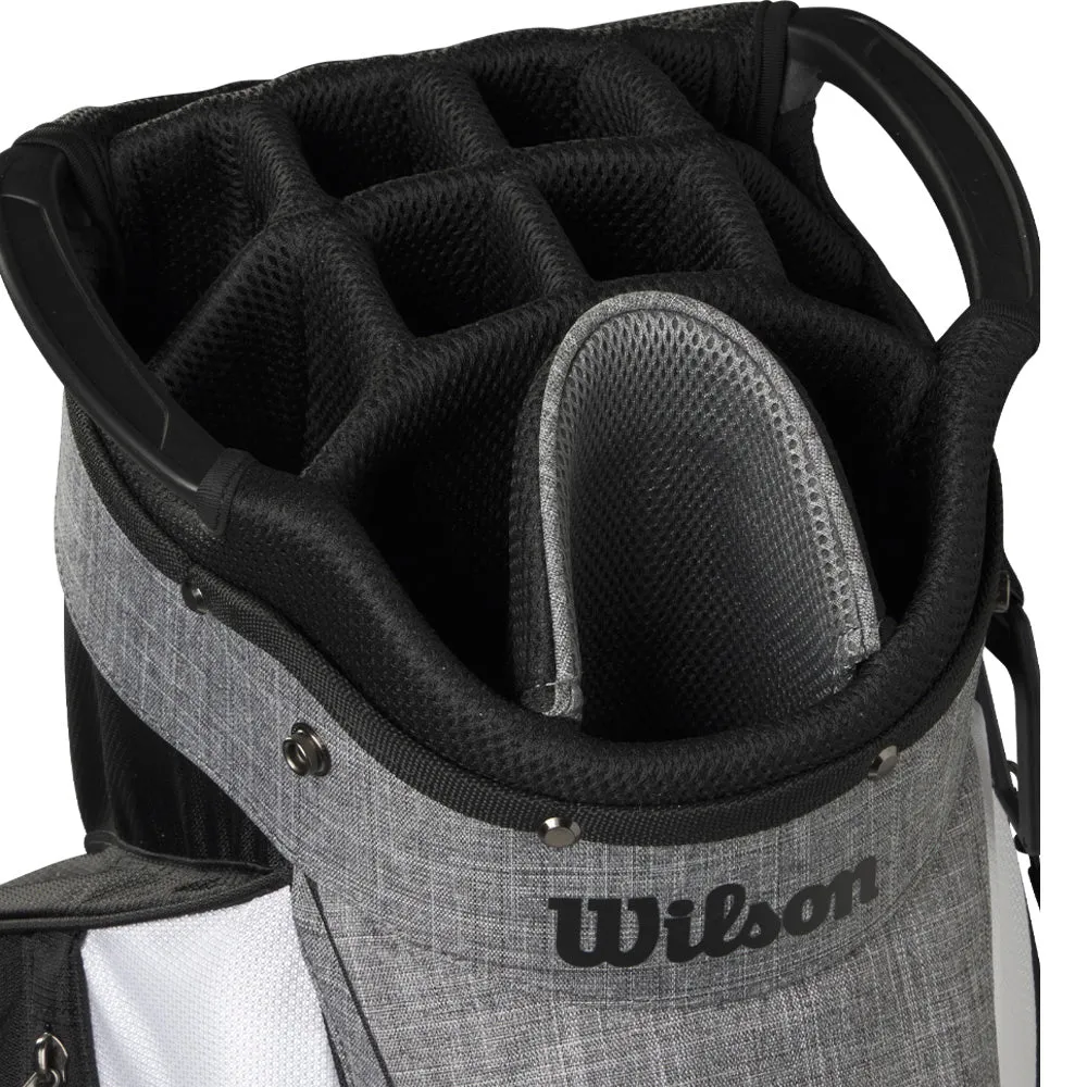 Wilson Feather Cart Bag - Black/Grey/White, Sustainable golf clothing