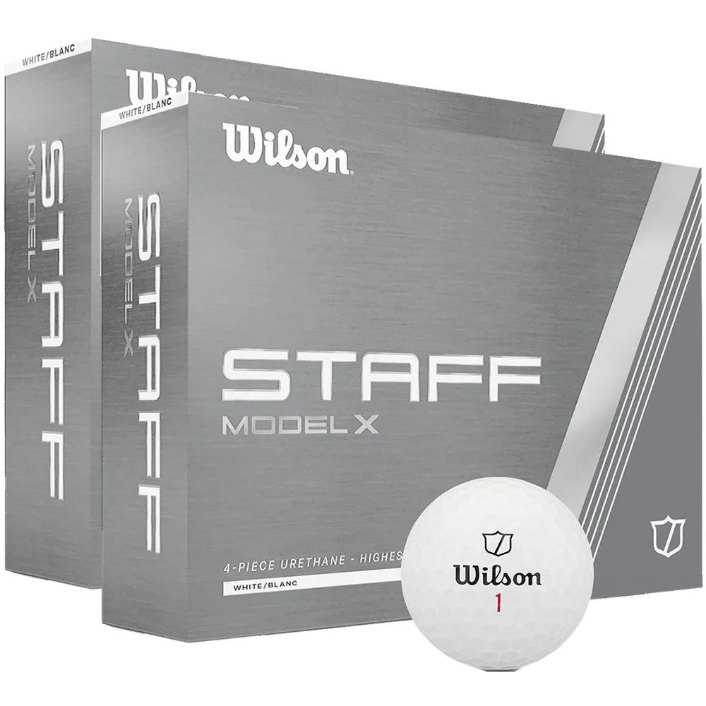 Newly Launched Wilson Staff Model X Golf Balls - White - Double Dozen Made for You, Rain golf gloves, Custom golf clubs, Recycled golf accessories