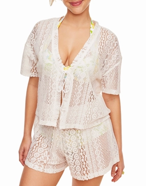 Nika Women's Swimwear Two-piece Swim Cover-up Top