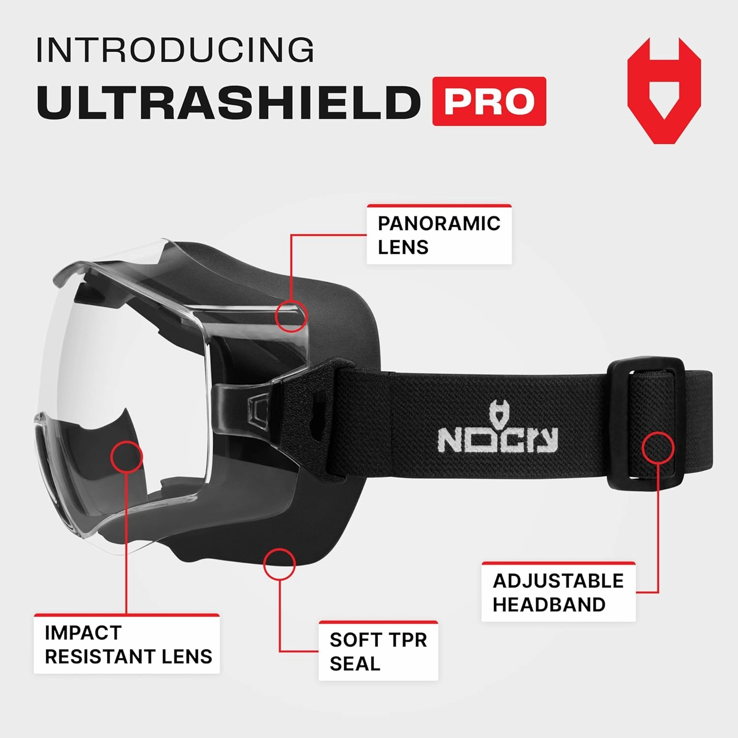 NoCry Safety Goggles Over Glasses with Extreme Impact Resistance ?a ANSI Z87.1 Certified Eye Protection with Anti-Fog, Anti-Scratch and UV380 Lenses ?a Adjustable Strap ?a Ideal for the Chemistry Lab
