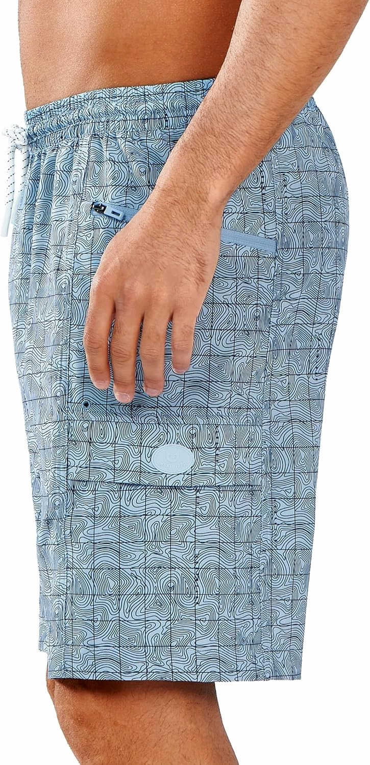 NORTHYARD Men's 9" Board Shorts with 4 Pockets Swim Trunks Swimwear for Men Bathing Suit - No Mesh Liner