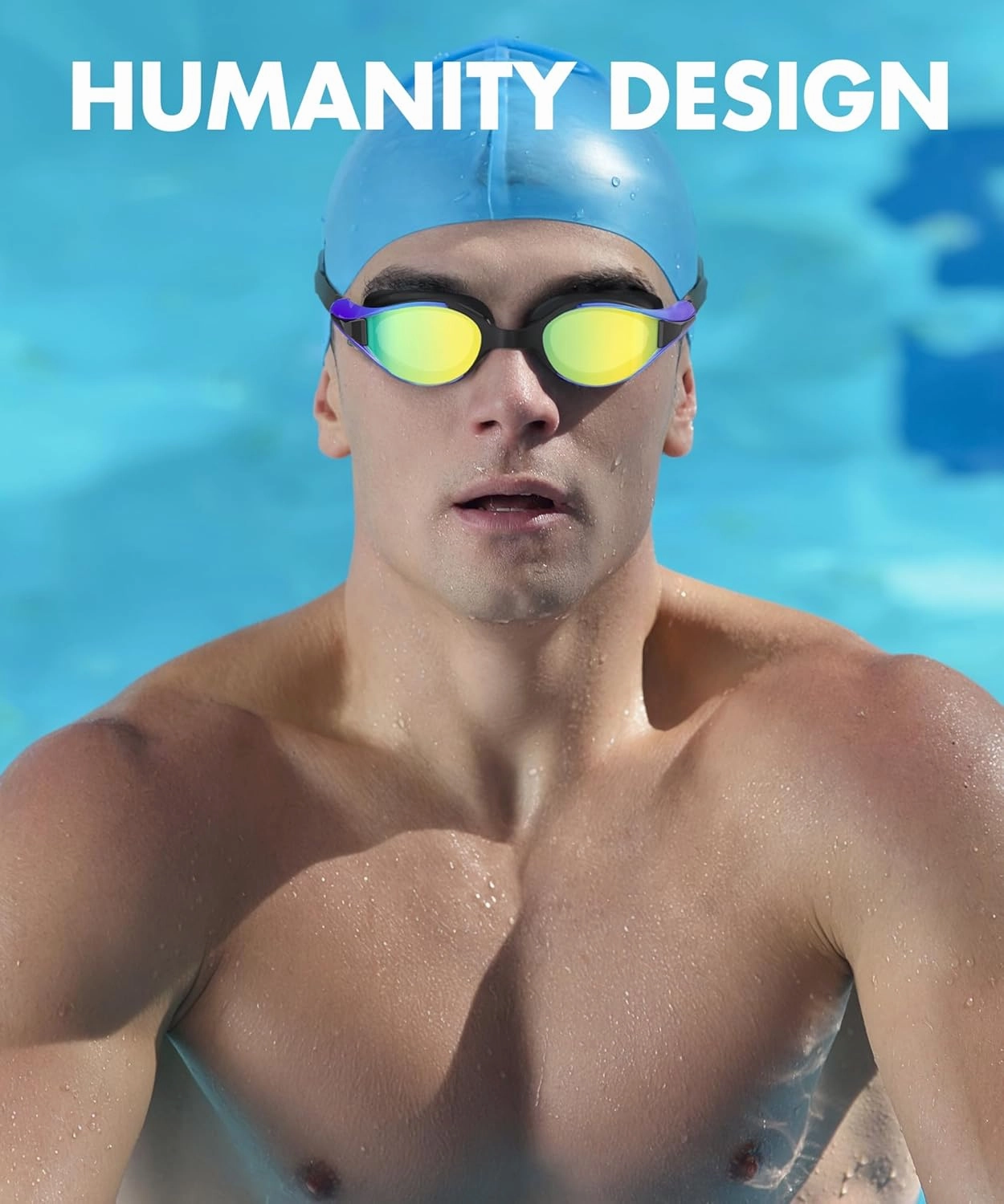 NSSIW Swim Goggles Adult Swimming-Goggles: Pool Goggles for Men and Women with Anti Fog UV400 Protection No Leak 3 Pack
