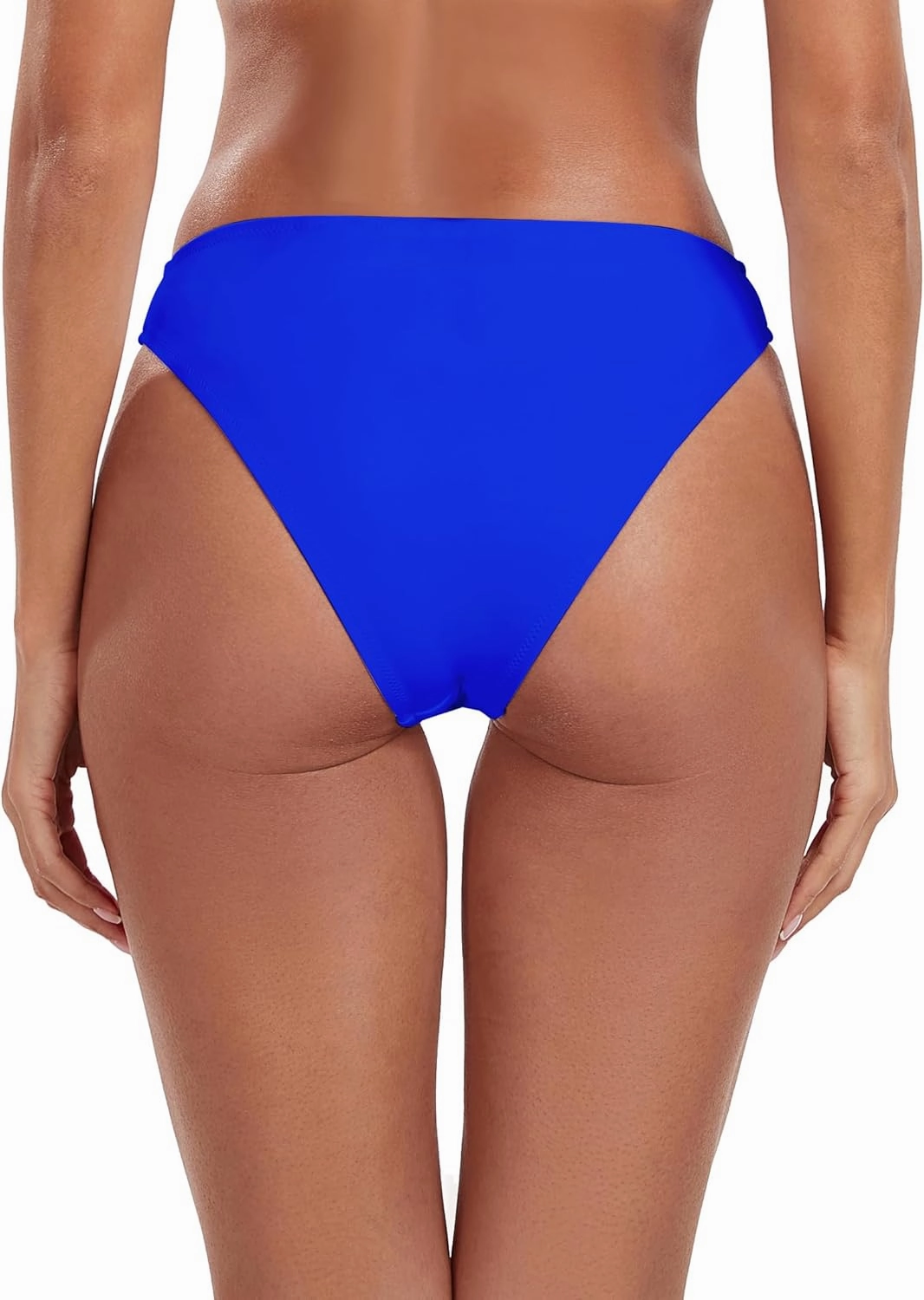 Ocean Blues Women's Cheeky High Leg Bikini Bottom Mid Rise Swim Bottom