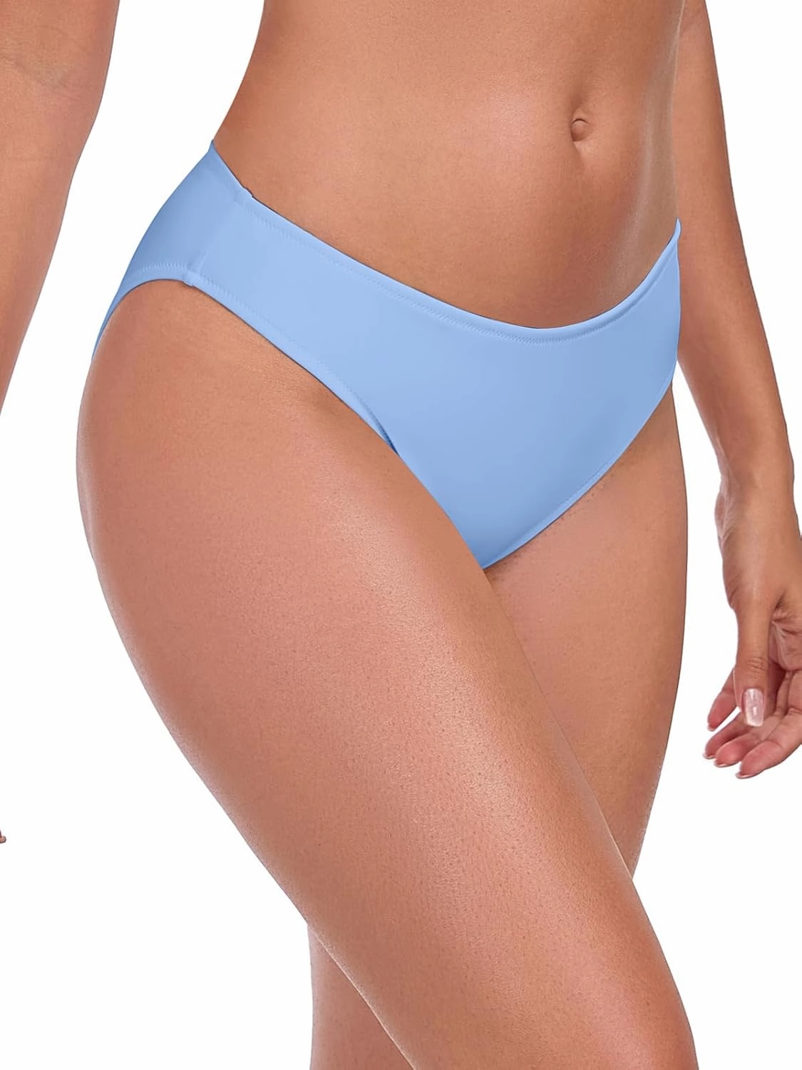 Ocean Blues Women's Low Waisted Bikini Bottom Full Coverage Swim Bottom