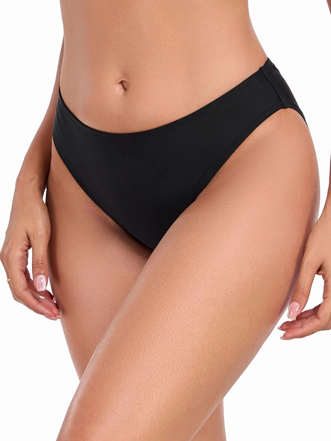 Ocean Blues Women's Low Waisted Bikini Bottom Full Coverage Swim Bottom
