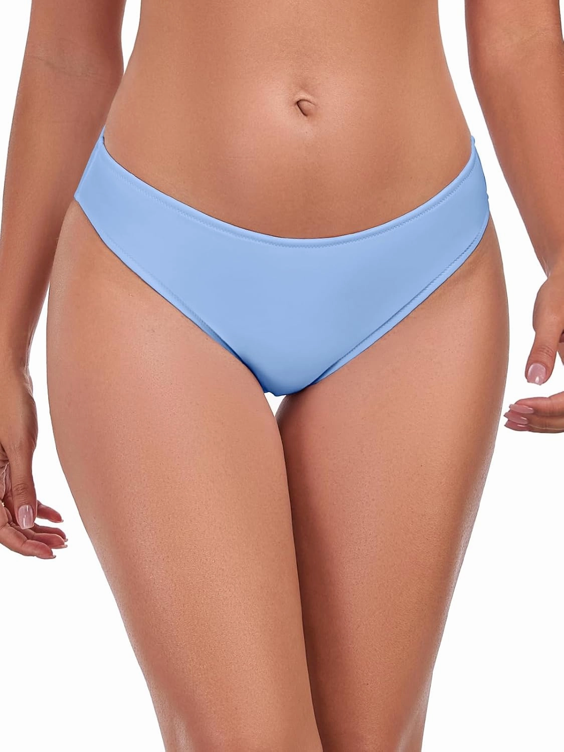 Ocean Blues Women's Low Waisted Bikini Bottom Full Coverage Swim Bottom